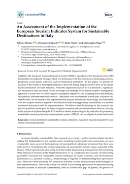 An Assessment of the Implementation of the European Tourism Indicator System for Sustainable Destinations in Italy
