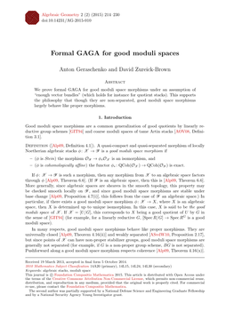 Formal GAGA for Good Moduli Spaces