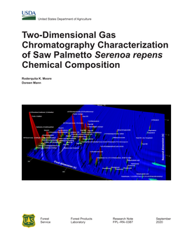 Two-Dimensional Gas Chromatography Characterization of Saw Palmetto Serenoa Repens Chemical Composition