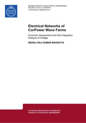 Electrical Networks of Corpower Wave Farms Economic Assessment and Grid Integration Analysis of Voltage