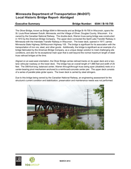 Bridge Report- Abridged