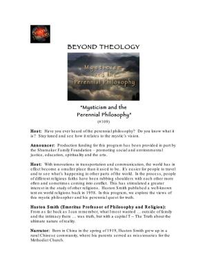 Beyond Theology