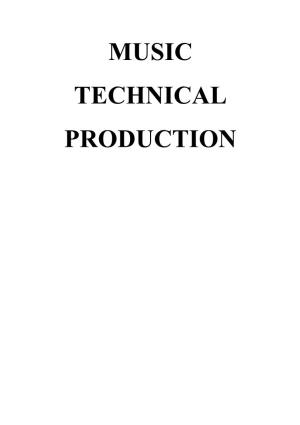 Music Technical Production