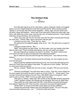 The Arkham Kids Macmillan