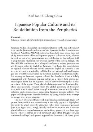 Japanese Popular Culture and Its Re-Definition from the Peripheries