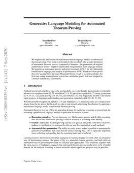 Generative Language Modeling for Automated Theorem Proving