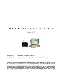 Electronics Reuse & Recycling Market Information Report