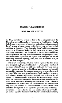 Ulysses Gramophone: Hear Say Yes in Joyce 253