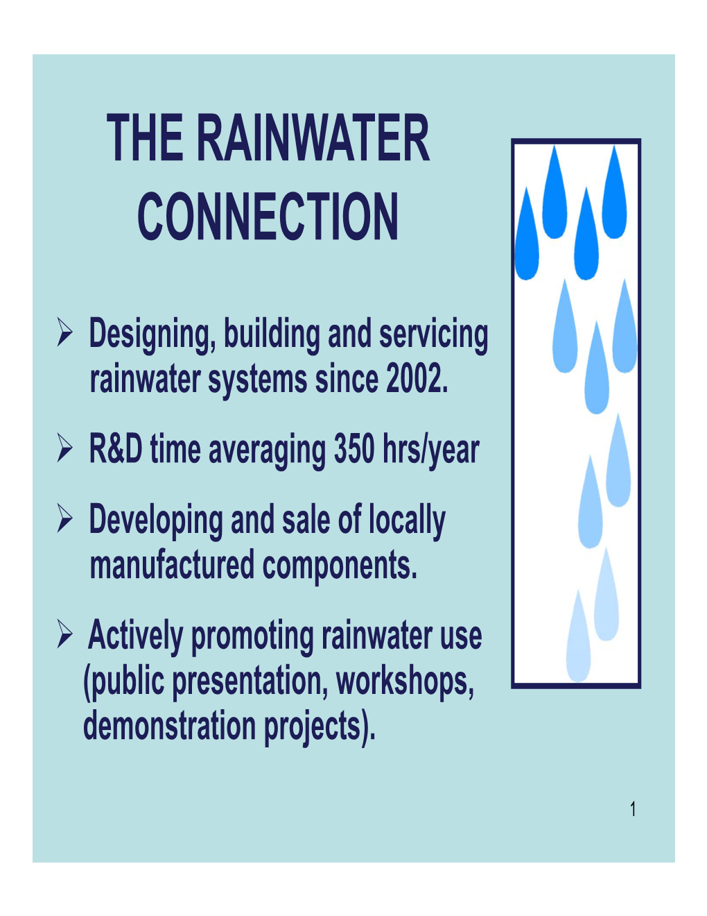 The Rainwater Connection