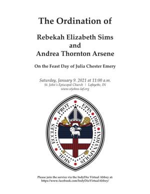 The Ordination Of