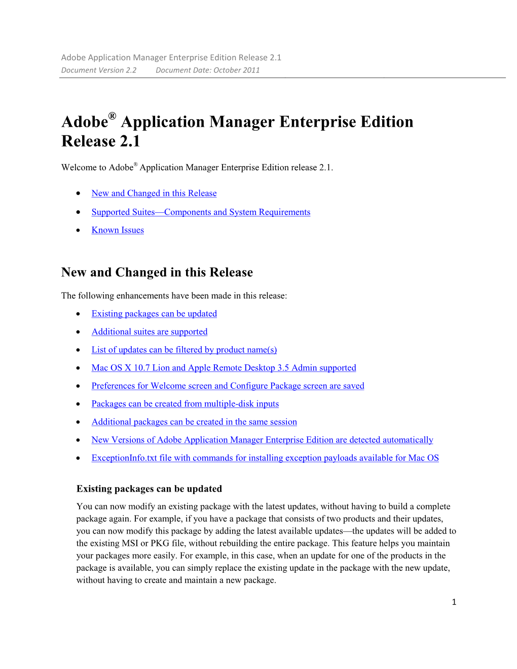 Adobe Application Manager Enterprise Edition Readme