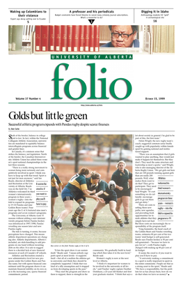 Golds but Little Green Successful Athletic Program Expands with Pandas Rugby Despite Scarce Finances by Dan Carle