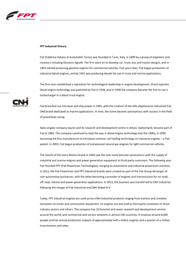 CNH Industrial, Following the Merger of Fiat Industrial and CNH Global N.V