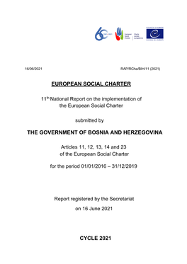 European Social Charter the Government of Bosnia And