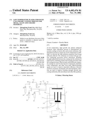 (12) United States Patent (10) Patent No.: US 6,482,476 B1 Liu (45) Date of Patent: Nov
