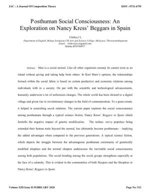 An Exploration on Nancy Kress' Beggars in Spain