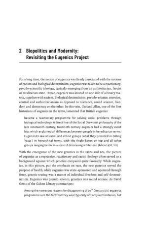 2 Biopolitics and Modernity: Revisiting the Eugenics Project