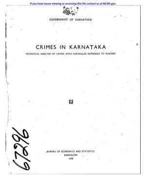Crimes in Karnataka