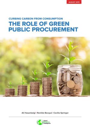 The Role of Green Public Procurement