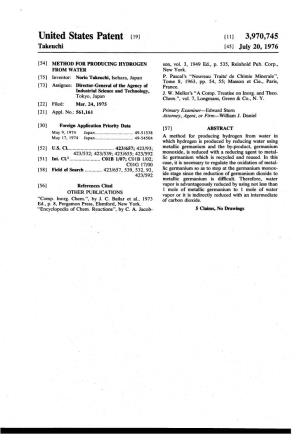 United States Patent (19) 11 3,970,745 Takeuchi (45) July 20, 1976