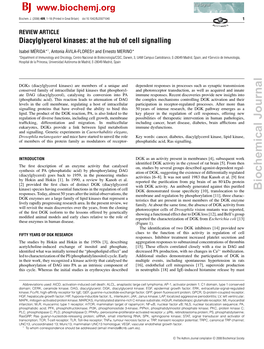 Biochemical Journal Responses