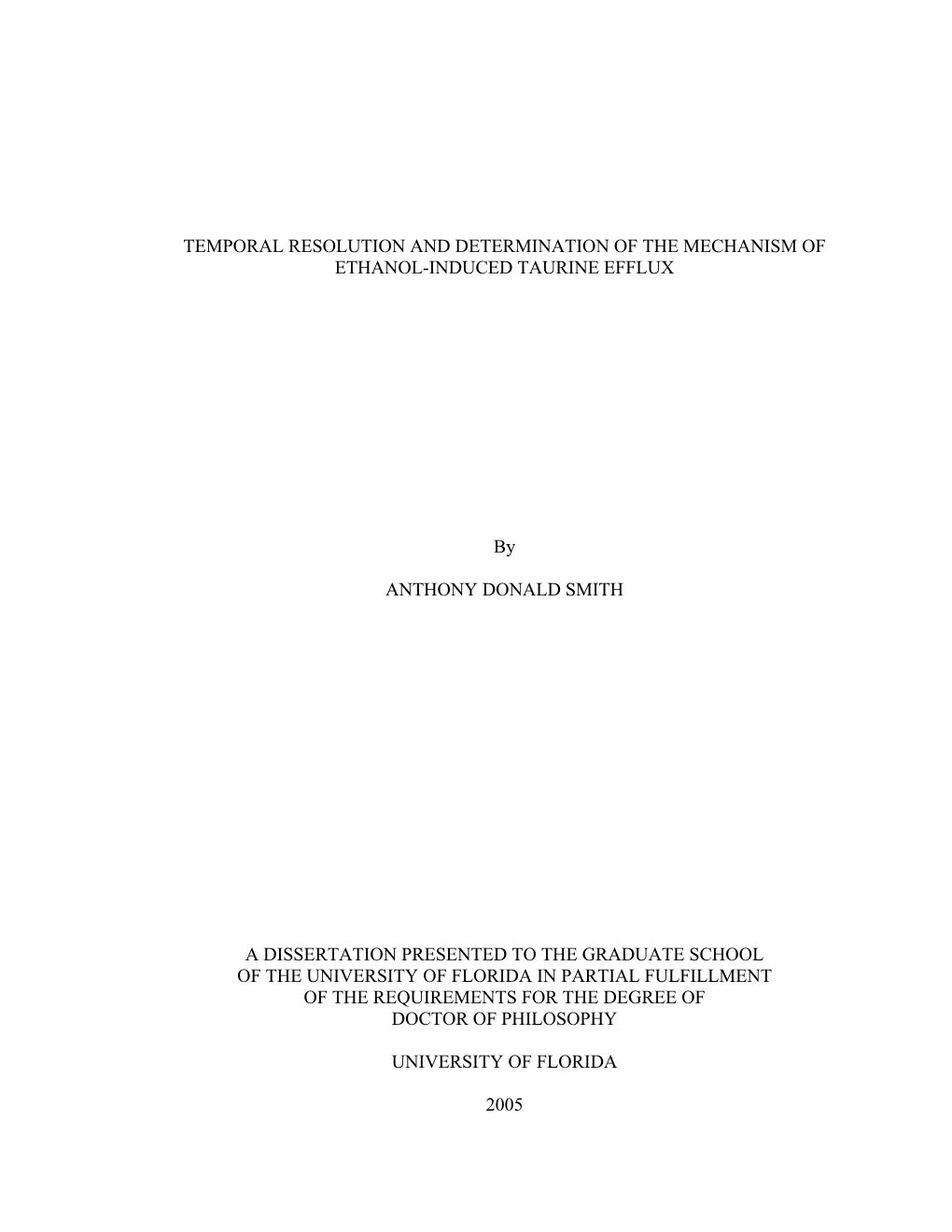 Temporal Resolution and Determination of the Mechanism of Ethanol-Induced Taurine Efflux