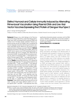 Distinct Humoral and Cellular Immunity Induced by Alternating