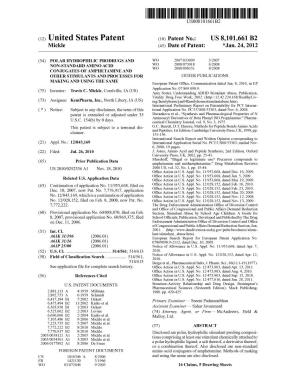 (12) United States Patent (10) Patent No.: US 8,101,661 B2 Mickle (45) Date of Patent: *Jan