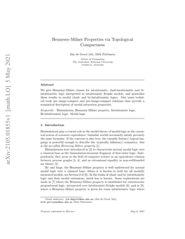 Hennessy-Milner Properties Via Topological Compactness