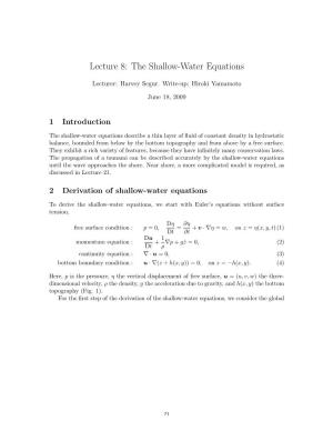 The Shallow-Water Equations