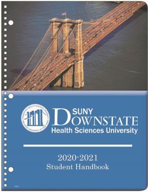 SUNY Downstate Health Sciences University Student Handbook 2020-2021