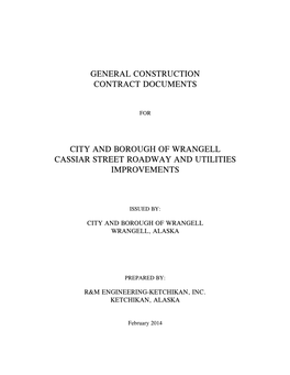 General Construction Contract Documents