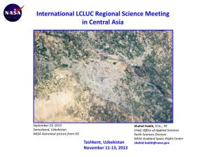 International LCLUC Regional Science Meeting in Central Asia