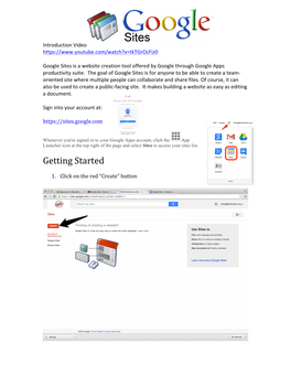 Google Sites Tutorial