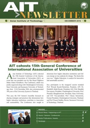 AIT Cohosts 15Th General Conference of International Association Of