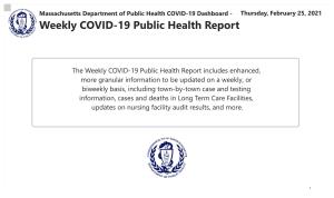 Weekly COVID-19 Public Health Report