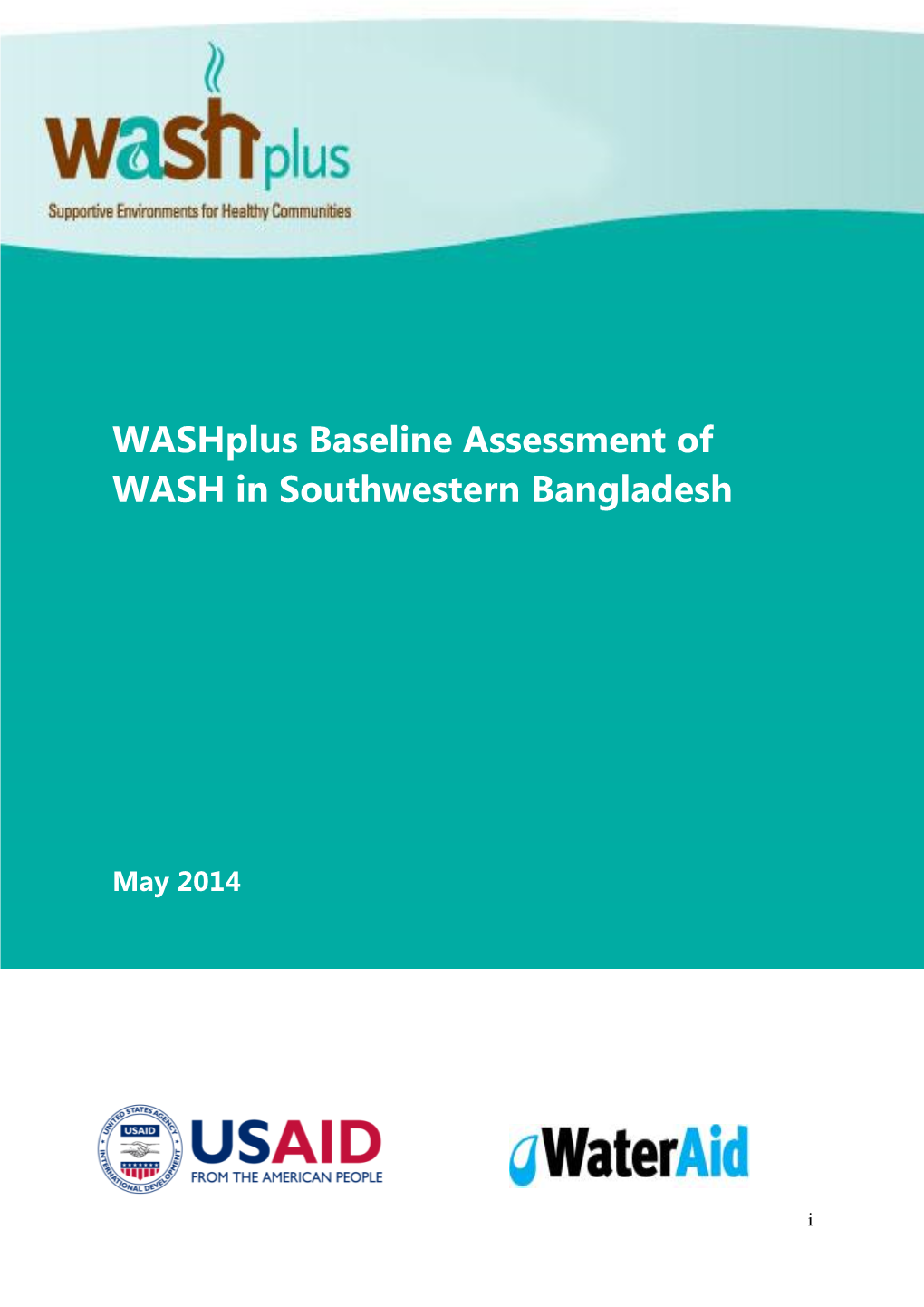 Washplus Baseline Assessment of WASH Situation in Southwestern