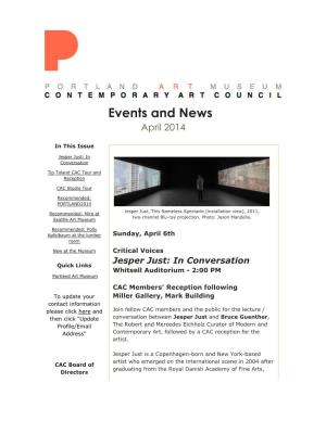 CAC Events and News