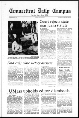 Umass Upholds Editor Dismissals by STEVEN D