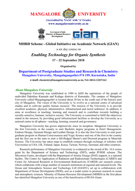 Enabling Technology for Organic Synthesis (September 17 – 22, 2018)