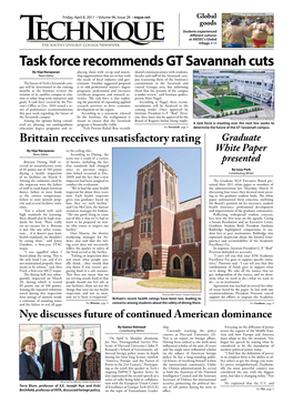 Task Force Recommends GT Savannah Cuts