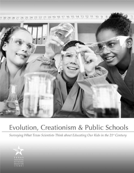 Evolution, Creationism & Public Schools