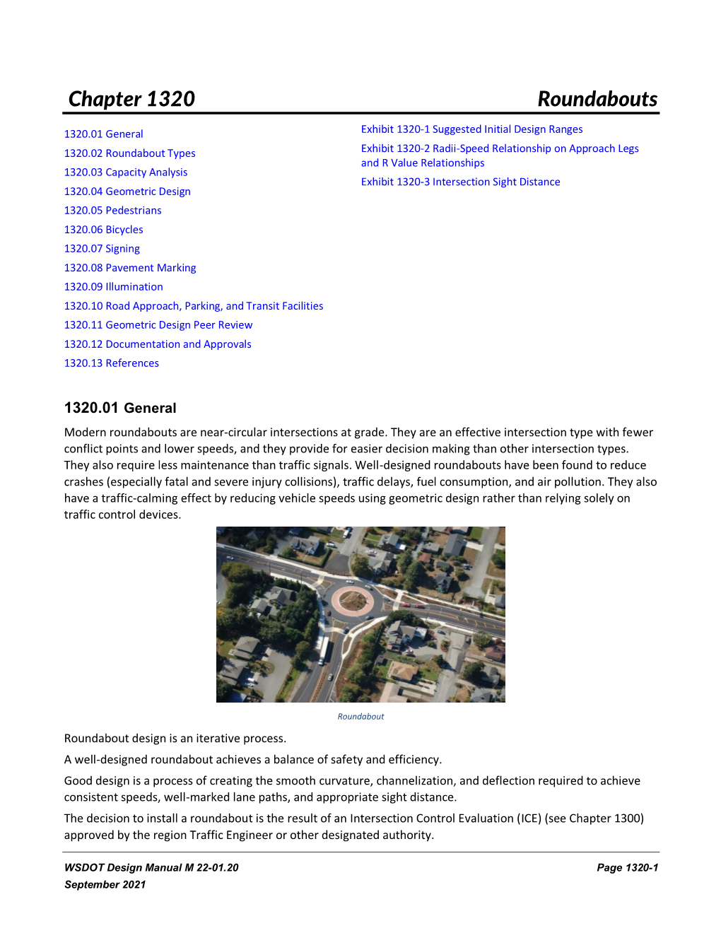 Design Manual 1320 Roundabouts