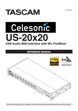 US-20X20 Reference Manual