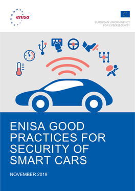 Enisa Good Practices for Security of Smart Cars