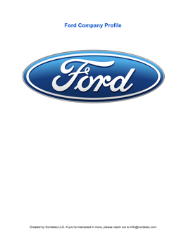 Ford Company Profile