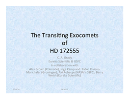 The Transinng Exocomets of HD 172555