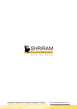 Shriram Transport Finance Company Limited I 35Th Annual Report 2013-14 Contents