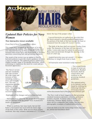 Updated Hair Policies for Navy Women
