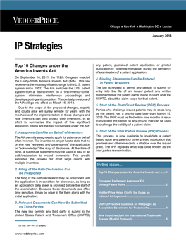 IP Strategies